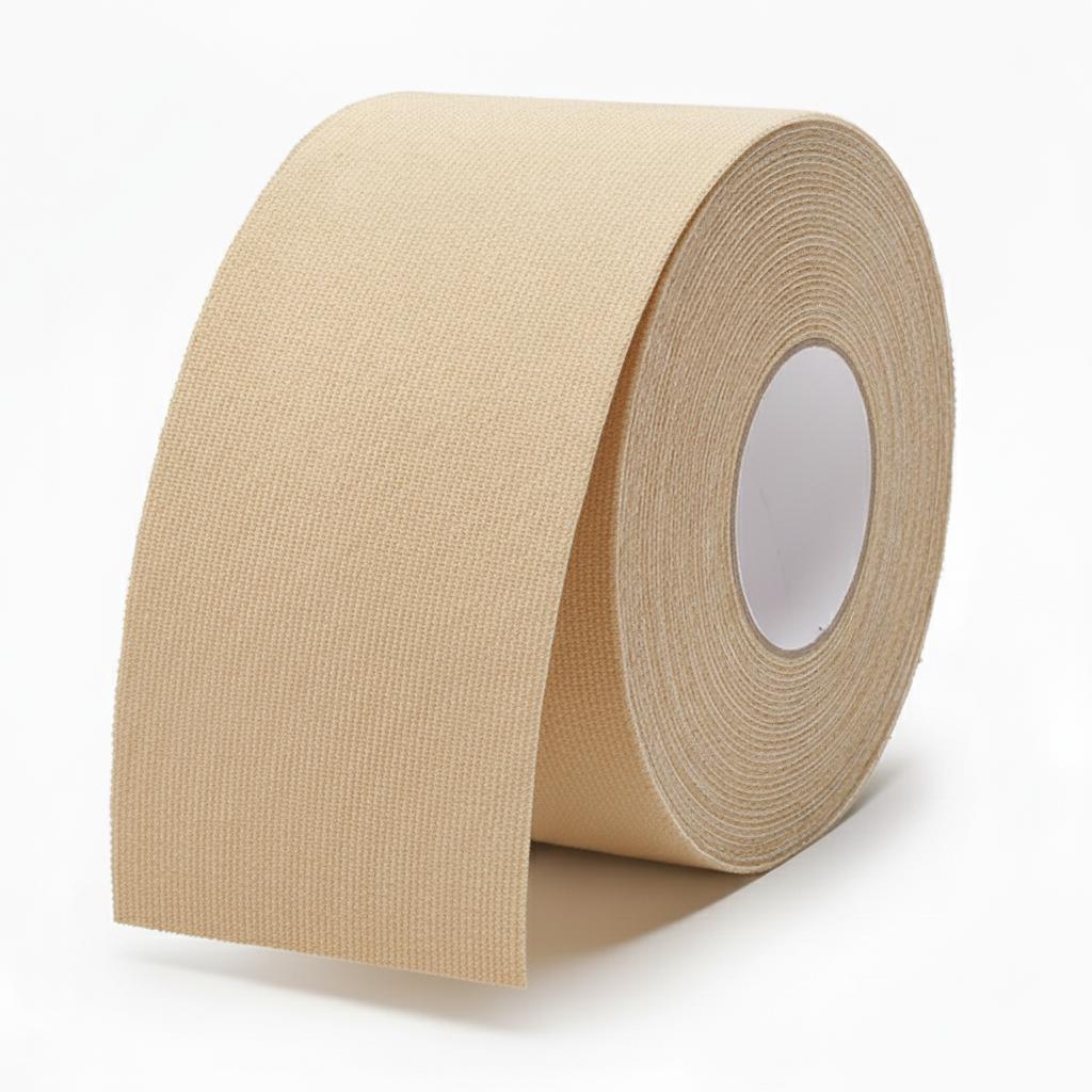Кинезио тейп эластичный для спорта/реабилитации и косметологии 5х5 см 5 м Бежевый (2767546385)