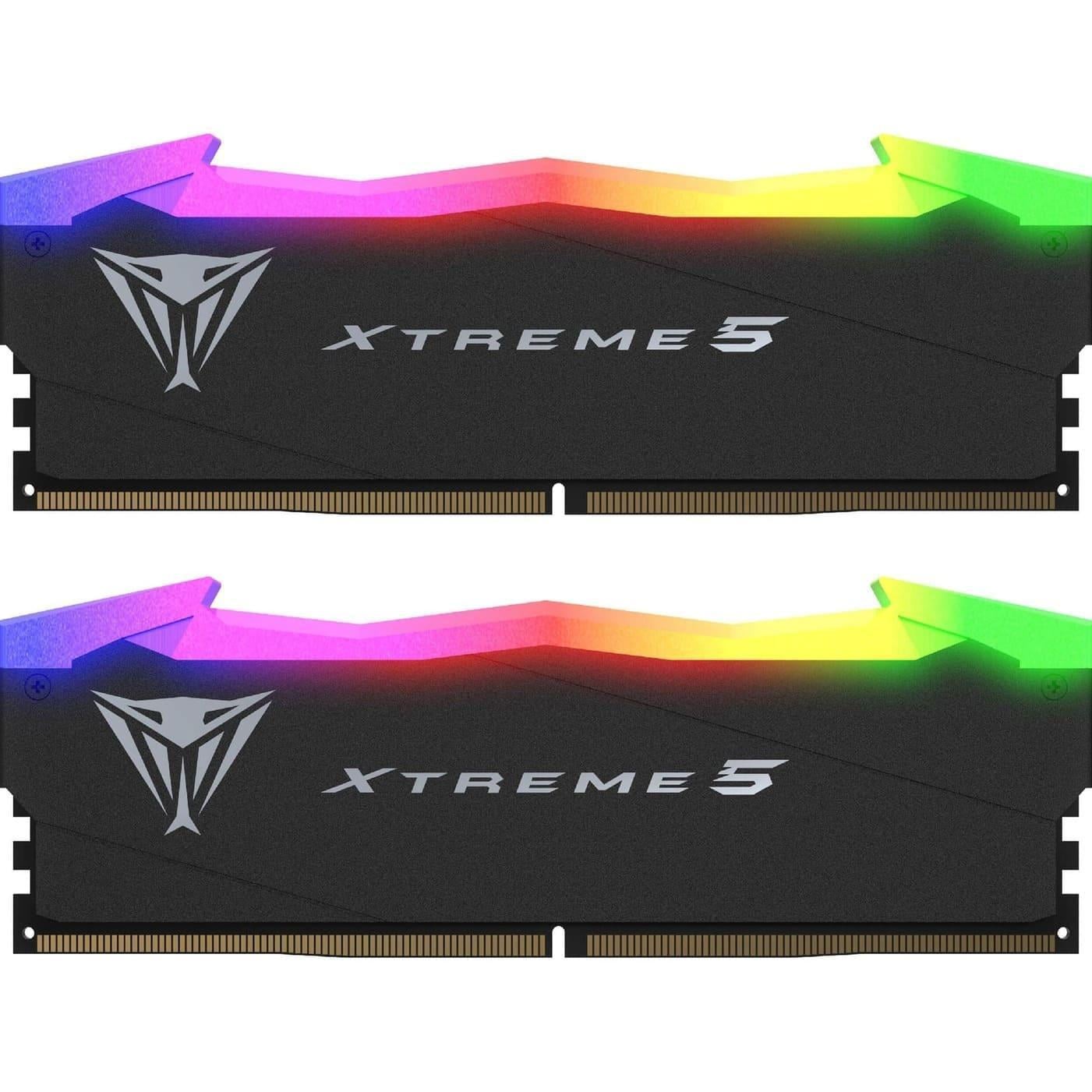 Оперативная память с подсветкой Patriot Viper Xtreme 5 RGB 32 Гб Kit DDR5 7600 MHz CL36 (PVX532G76C36K)