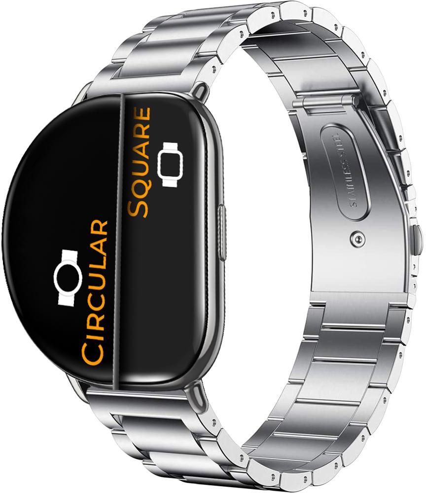 Браслет металлический Shape для ZEPP E Square/Circular Silver (26337-59)