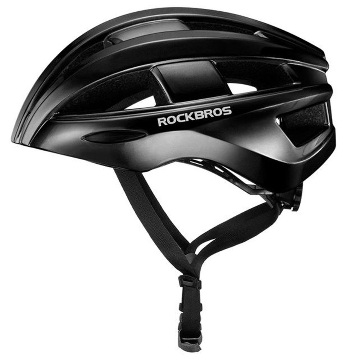 Велосипедний шолом Rockbros ZK-013 з USB блимавкою 55-60 см In-Mold Чорний (RB-ZK-013-2781)