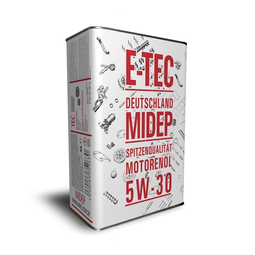Моторне мастило автомобільне E-TEC Midep TEC 5W-30 4 л (5348)