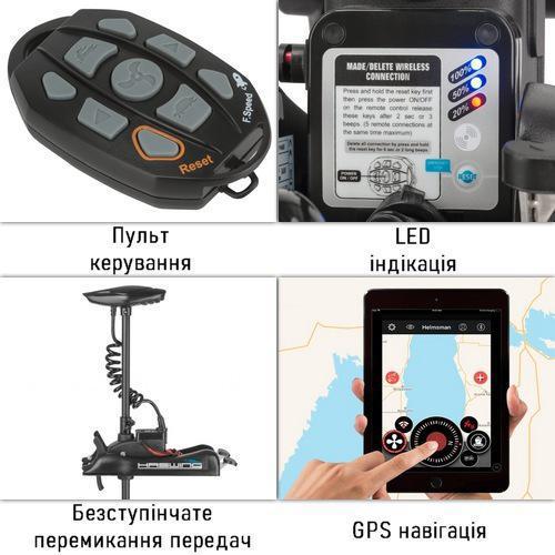 Электромотор для лодки Haswing Cayman GPS B-55 lbs 12V без AGM АКБ + З/У - фото 5