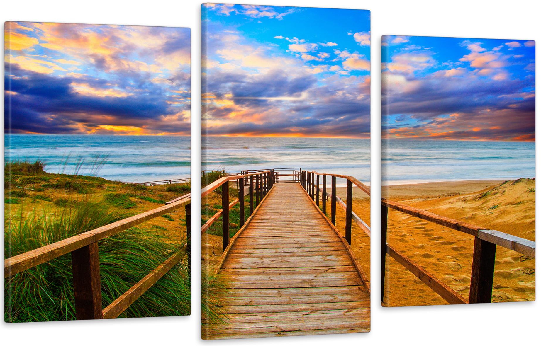 Картина модульная в гостиную/спальню Пляж 70х130 см (Art-616_3)