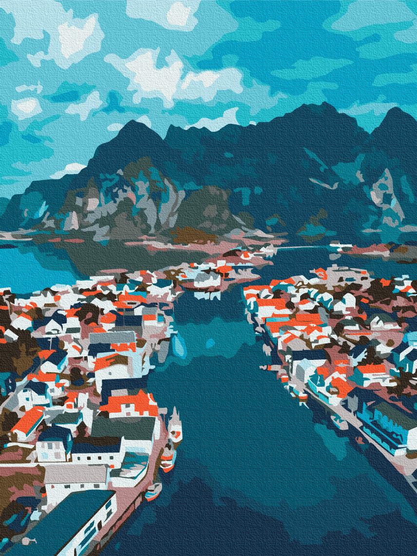 Картина по номерам Brushme Норвежские фьорды 30x40 см (RBS52474) Картина по номерам Brushme Норвежские фьорды 30x40 см (RBS52474)