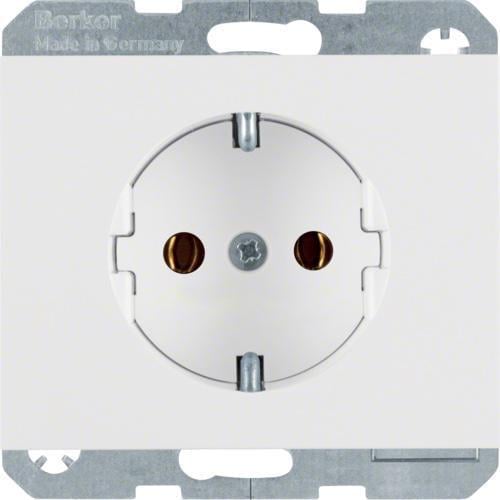 Розетка одинарная Hager K.1 с/к 16А/250V Белый (28685174)