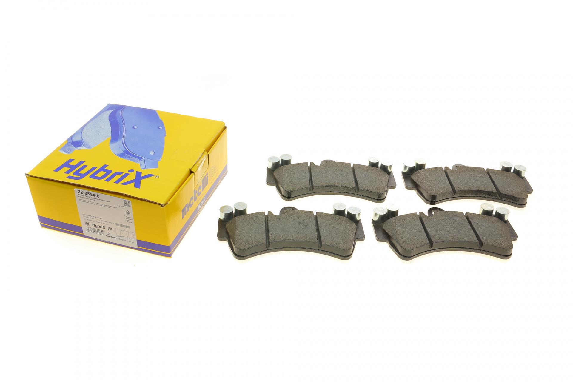 Тормозные колодки передние METELLI для Audi Q7 06-15/Porsche Cayenne/VW Touareg 02-10 (22-0654-0)