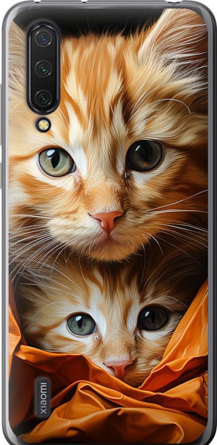 Чехол на Xiaomi Mi 9 Lite Котики 2 (5664u-1834-42517)