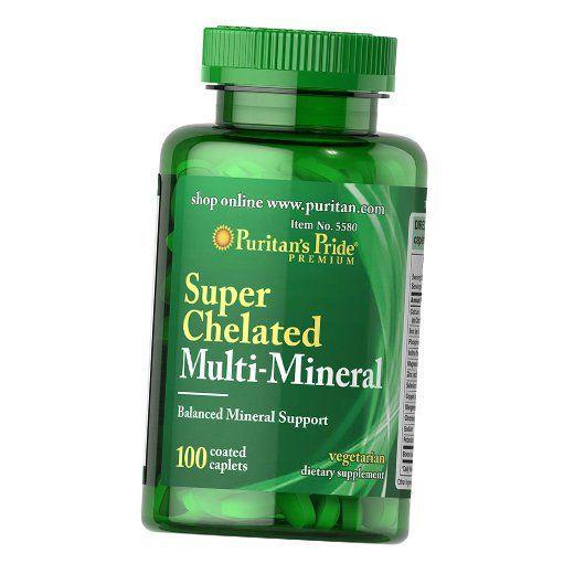 Хелатные мультиминералы Super Chelated Multi-Mineral 100 капс. (36367144)