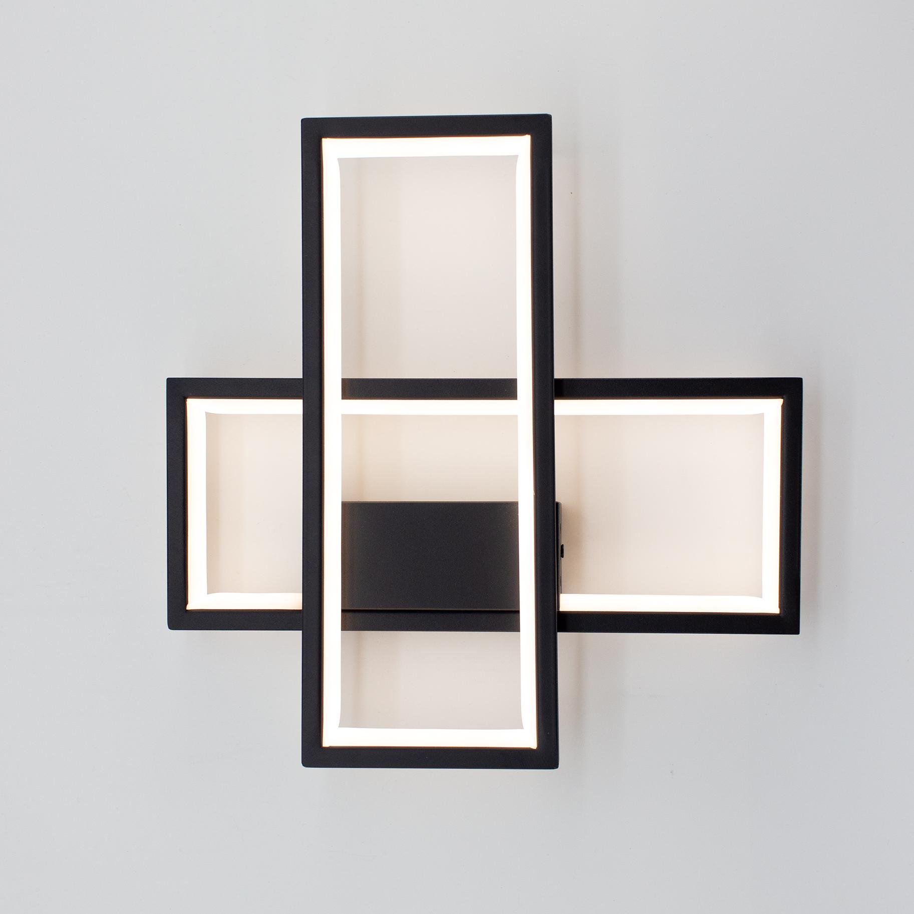 Бра светодиодная SVEN 2S 20 Вт 300х300х60 мм Черный (10555)