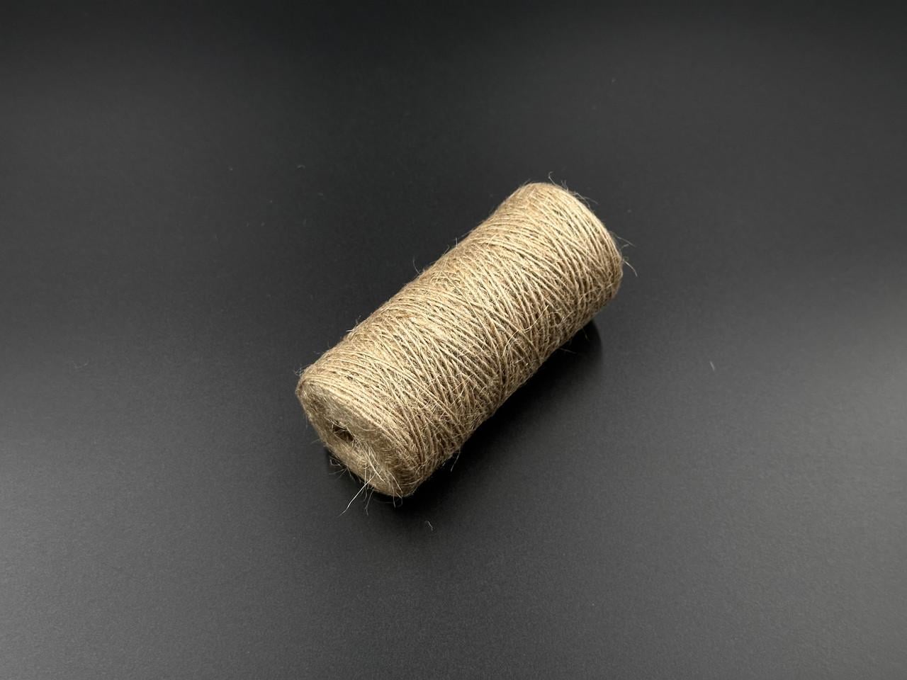 Шпагат джутовый натуральный льняной витой 1 мм 200 м (LF-021-2)