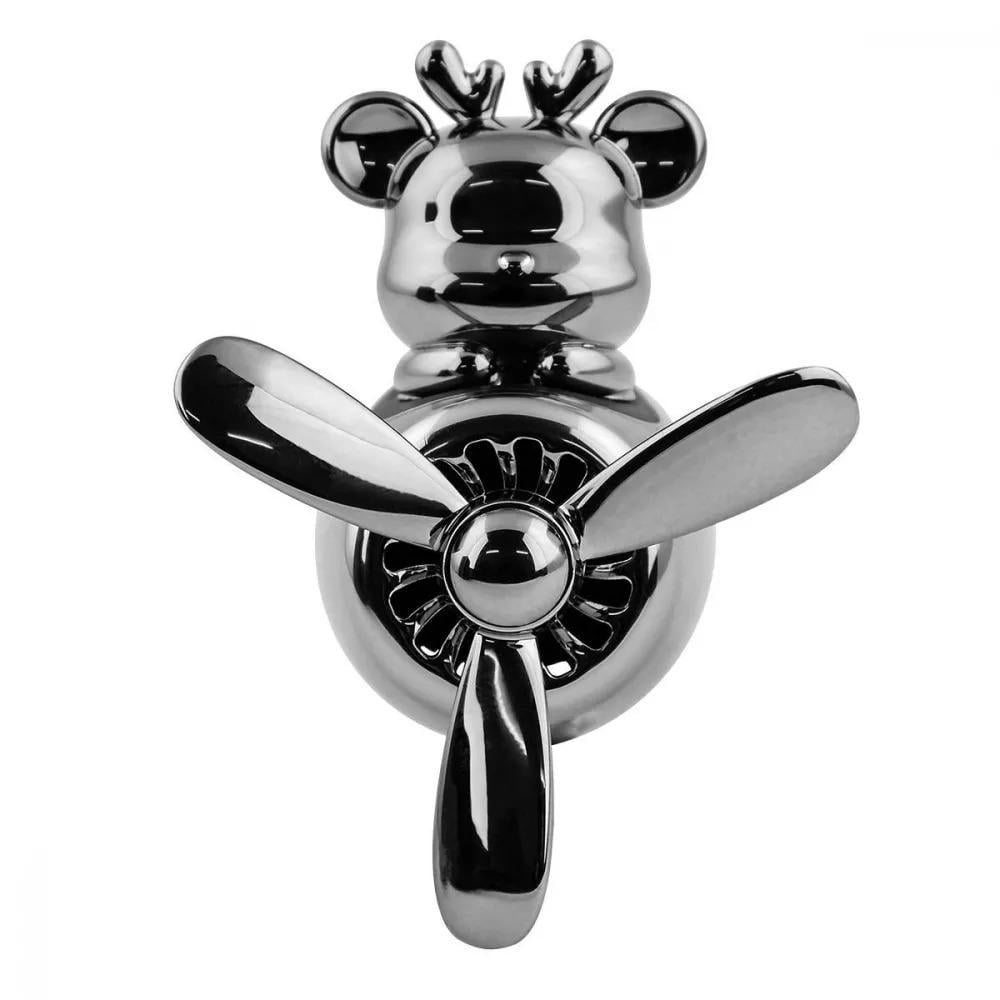 Ароматизатор для автомобиля PRC Pilot Deer с пропеллером Серебристый