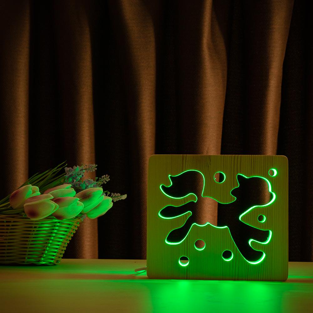 LED ночник ArtEco Light Сказочный пони из дерева (#13/2) - фото 6 LED ночник ArtEco Light Сказочный пони из дерева (#13/2) - фото 6