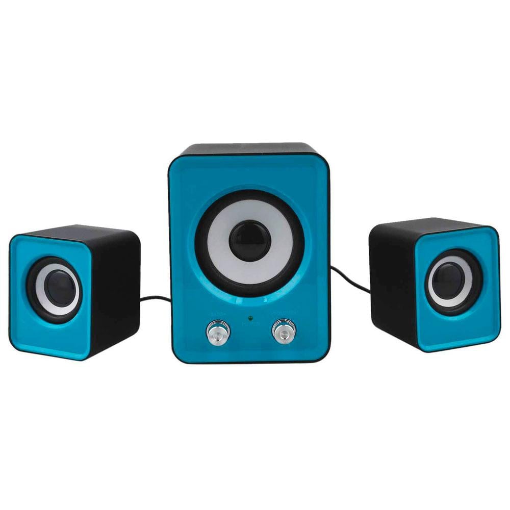 Компьютерные колонки с сабвуфером FT-202 mini 2.1 Синий (1007863-Blue-1)