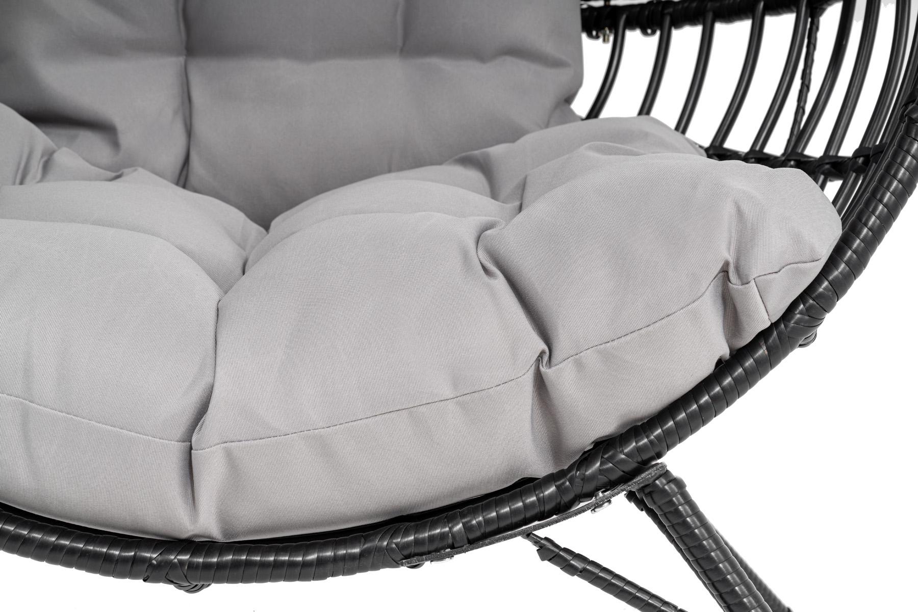 Кресло садовое di Volio Arancia Черно-серый - фото 3