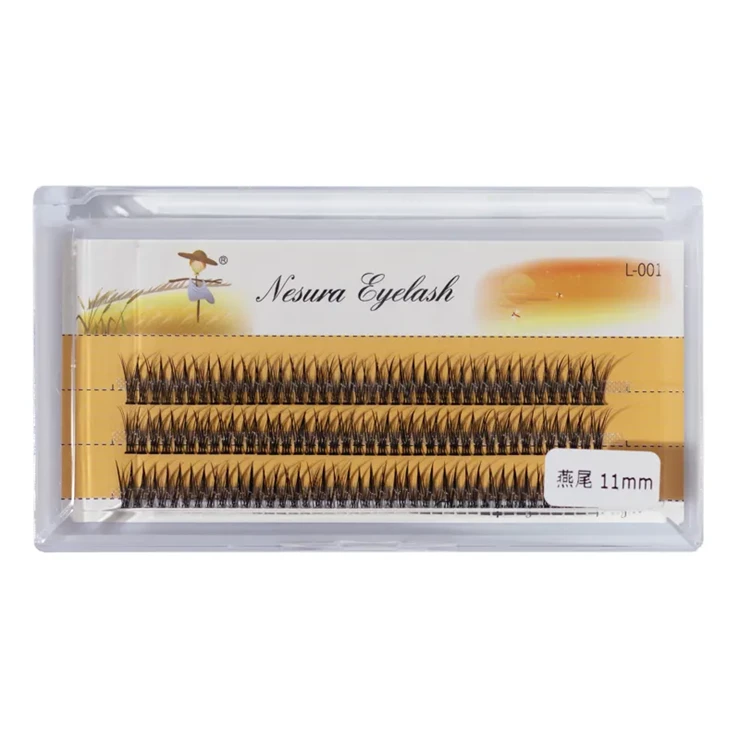 Ресницы Nesura Eyelash Classic Ласточки V 12D 0,1 изгиб С 11 мм (011103)
