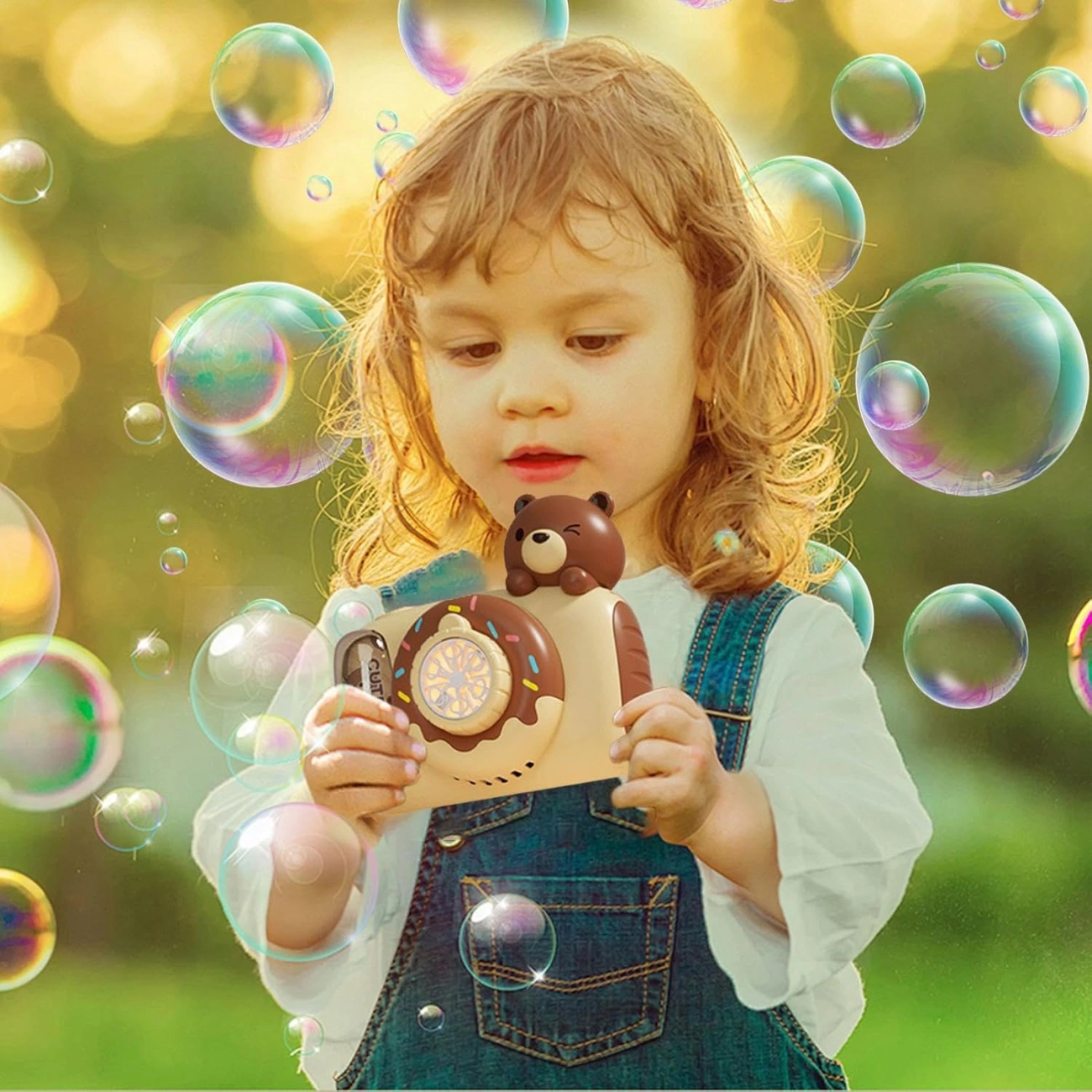 Аппарат мыльнопузырьковый HL 038 D с подсветкой/камерой и удобным ремешком (29198620) - фото 3 Аппарат мыльнопузырьковый HL 038 D с подсветкой/камерой и удобным ремешком (29198620) - фото 3