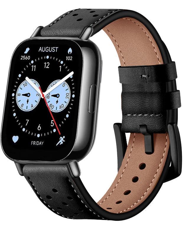 Ремешок кожаный Classico для Redmi Watch 5 Lite/5 Active Black (40144-2B)