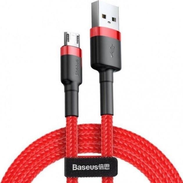 Кабель Baseus Cafule Micro USB 2.4A 1 м Red - фото 2 Кабель Baseus Cafule Micro USB 2.4A 1 м Red - фото 2