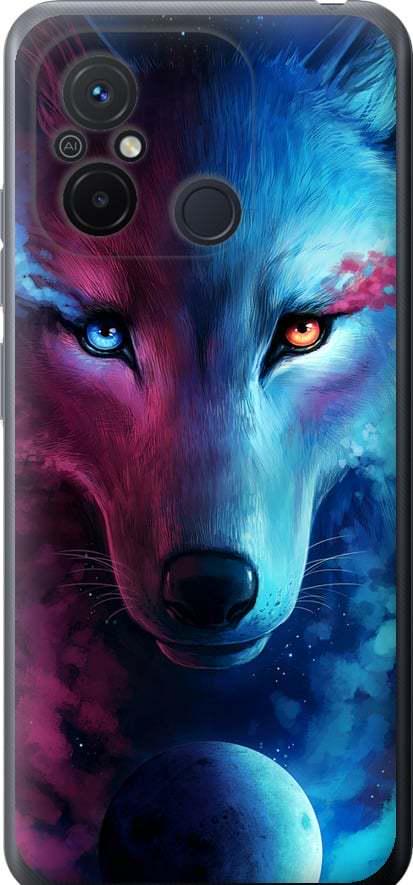 Чехол на Xiaomi Redmi 12C Арт-волк (3999u-2962-42517)