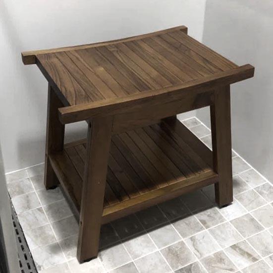 Табурет для ванной из дерева Оперот Сепия (ТВН-012808)