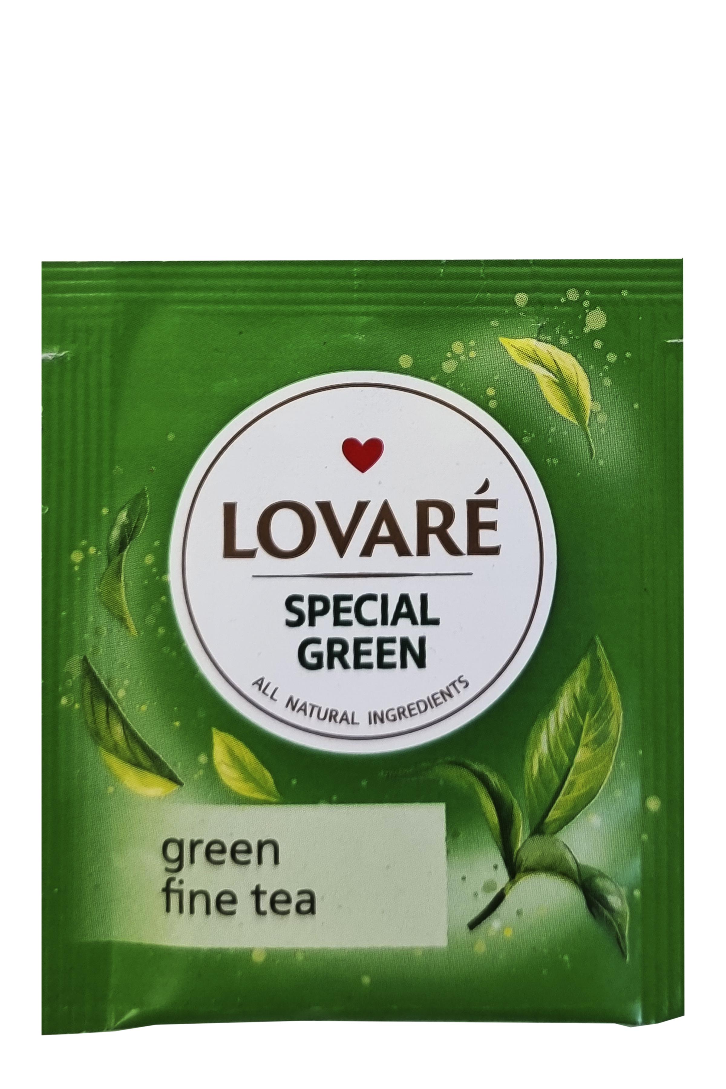 Чай зеленый Lovare Special Green в пакетиках 50 шт. 2 г (57153)