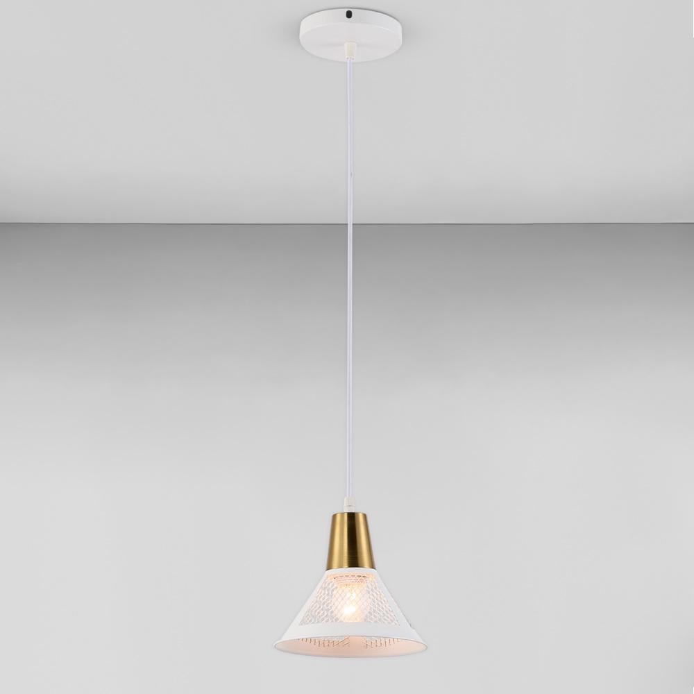 Люстра подвесная в стиле лофт Light House SRS-19525/1 WH+COPPER Белый/Медный