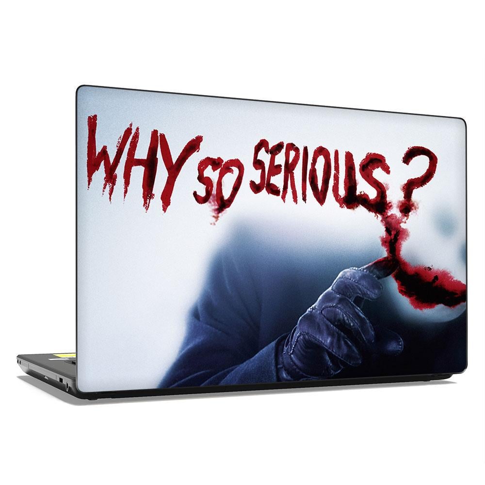 Декоративная наклейка на ноутбук 15,6" Joker Why so serious 380х250 мм (100664)