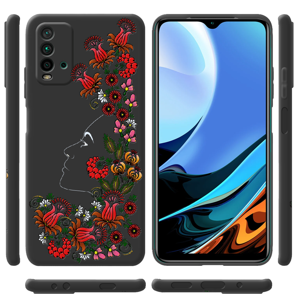 Чехол BoxFace Xiaomi Redmi 9T 3D Ukrainian Muse Черный силикон (41685-bk64-42106) - фото 2