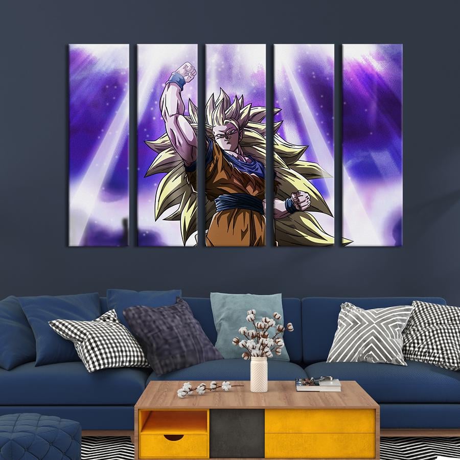 Модульная картина из 5 частей Культовый персонаж Гоку 155x95 см (653-51)