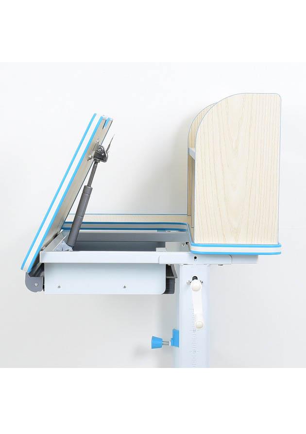 Парта с надстройкой и полкой снизу M Бежево-синий (4804W-4) - фото 4 Парта с надстройкой и полкой снизу M Бежево-синий (4804W-4) - фото 4