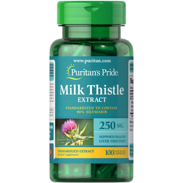 Экстракт расторопши Puritan's Pride Milk Thistle Standardized 250 mg Silymarin 100 капс. Экстракт расторопши Puritan's Pride Milk Thistle Standardized 250 mg Silymarin 100 капс.