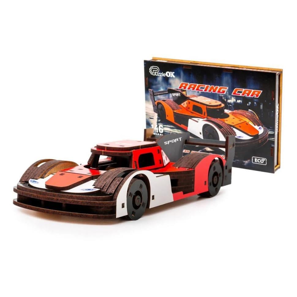 Конструктор деревянный PuzzleOK Racing Car 146 деталей (IM-176-M-959)