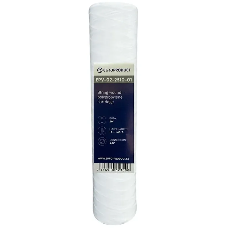 Картридж Europroduct EPV-02-2510-01 из полипропиленовой нити PP1 2,5x10" (OL-EP6230)