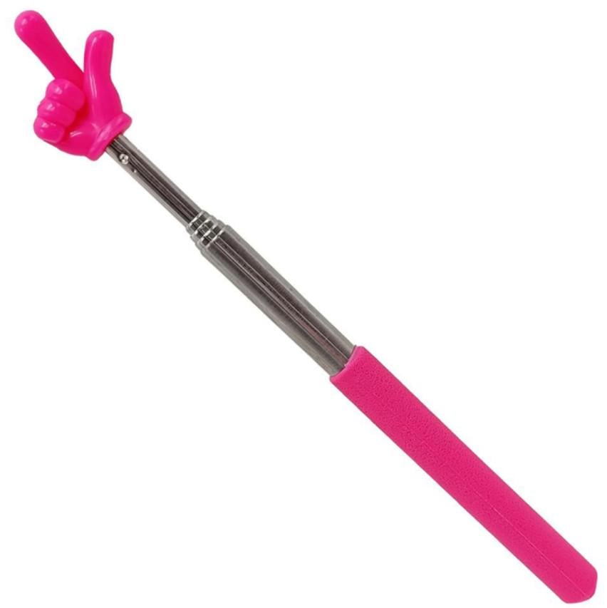 Телескопическая указка Пикми Палец для учителей/презентаций и детей 69,5 см Розовый