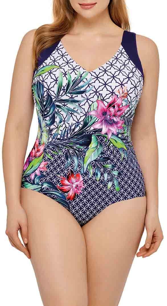 Купальник женский слитный Marc&Аndre Collection Sea Adventures L2027-P-401k 44C Разноцветный