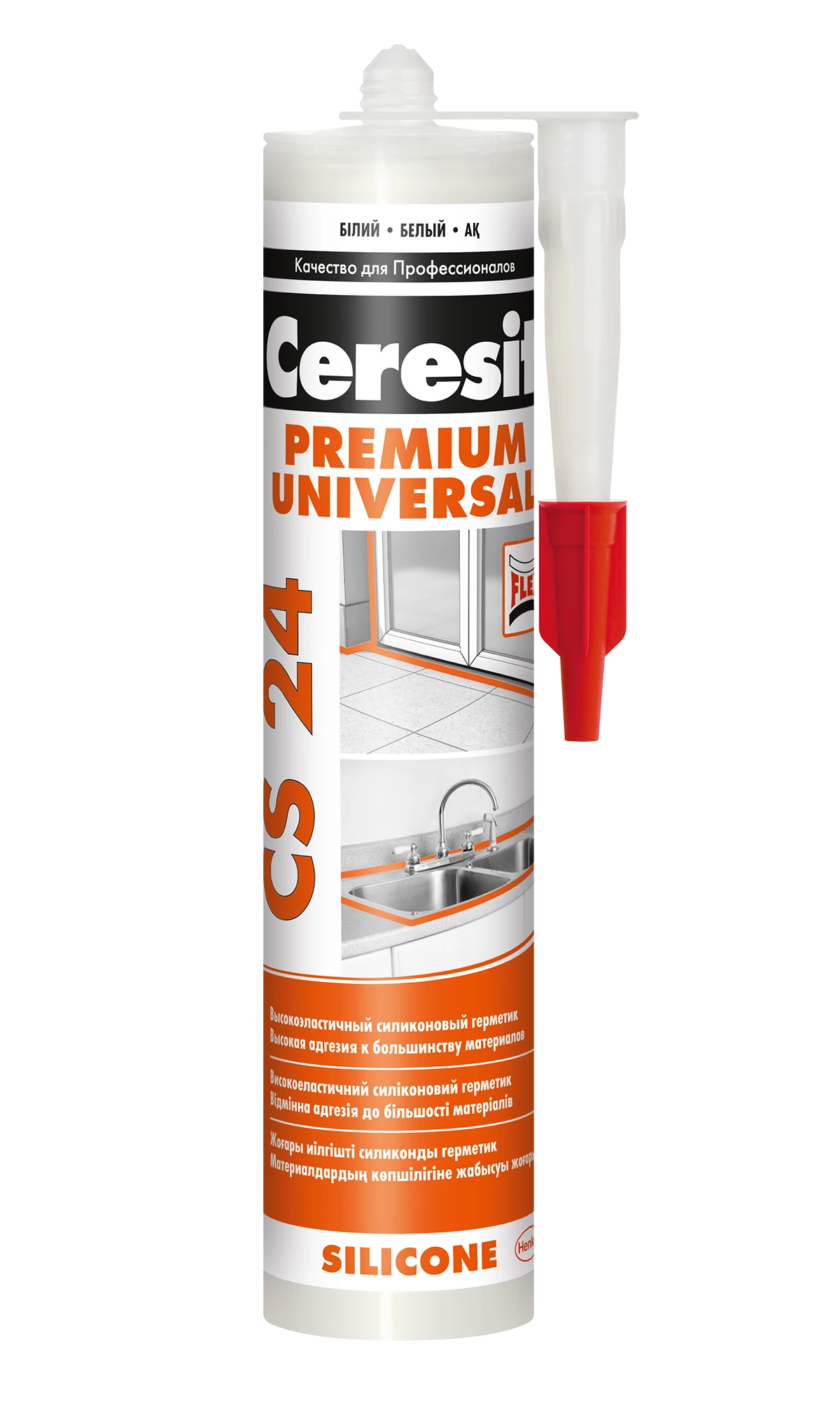 Ceresit CS24 280 мл герметик силіконовий (білий)