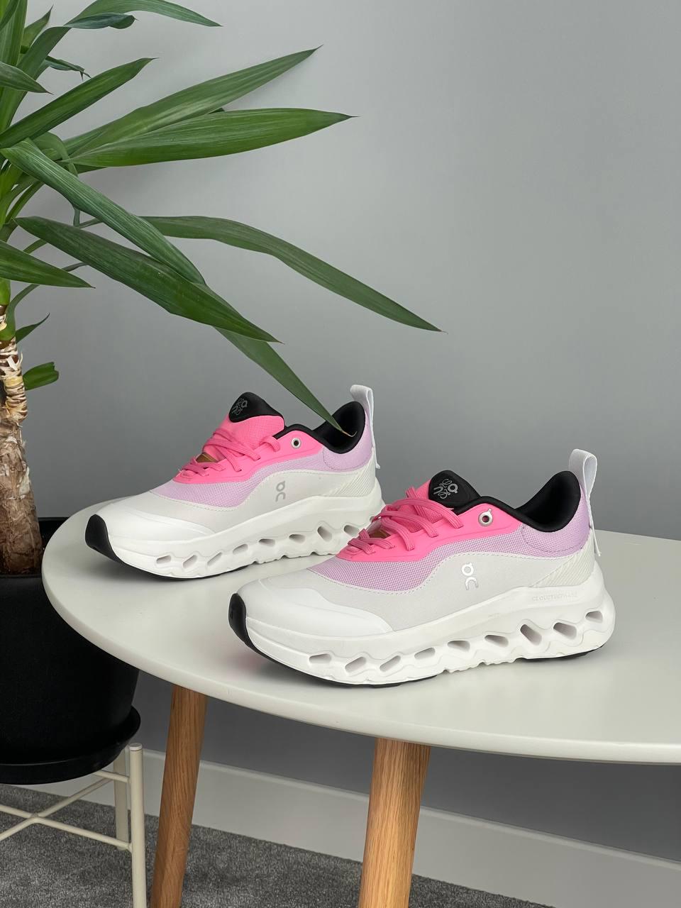 Кроссовки женские в стиле Loewe x ON Cloudtilt 2.0 White Pink р. 37 Белый с розовым (OL311)