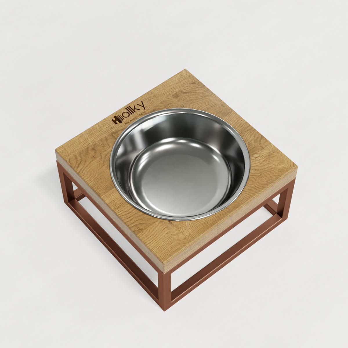 Миска на подставке для кошек и маленьких собак Hollky Base Solo S 0,45 л (S-18187-GLNT) - фото 6 Миска на подставке для кошек и маленьких собак Hollky Base Solo S 0,45 л (S-18187-GLNT) - фото 6