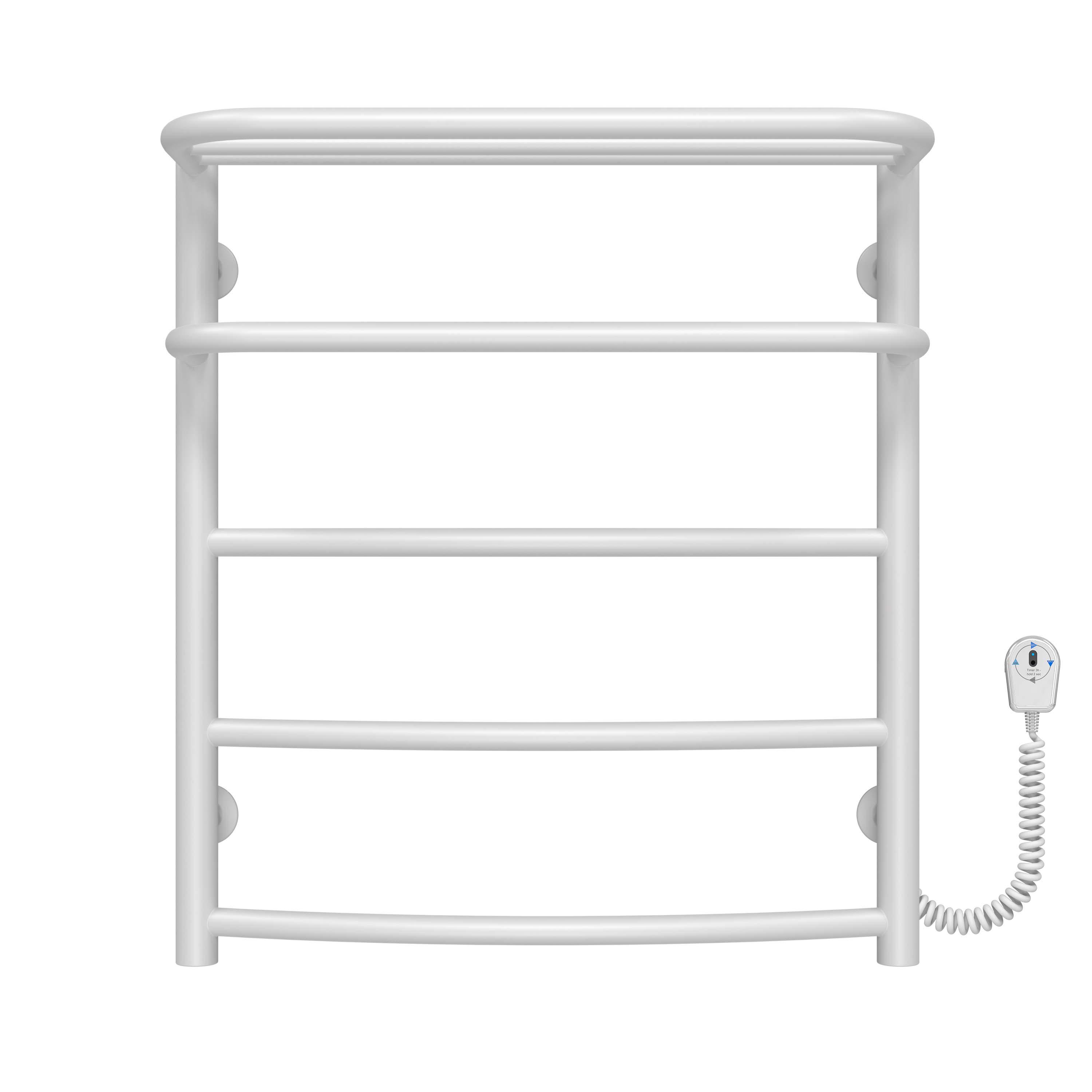 Полотенцесушитель электрический Deffi Отель П5 EF16 правое подключение нержавеющая сталь 500х600 мм Белый (C.OD.60.50.5.EWR5)