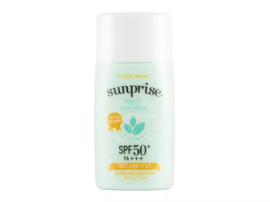 Молочко Etude House Sunprise Mild Airy Finish SPF50+/PA+++ м'яке сонцезахисне з оксамитовим фінішем 55 мл