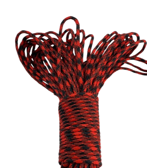 Паракорд 550 парашутний шнур стропа 30 м 4 мм Червоний з чорним (9677b9a0) - фото 2 Паракорд 550 парашутний шнур стропа 30 м 4 мм Червоний з чорним (9677b9a0) - фото 2