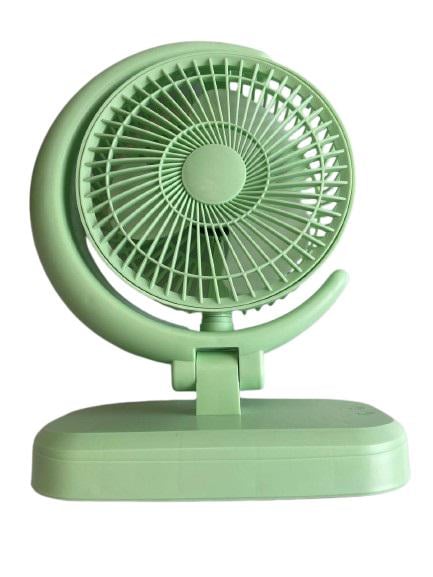 Вентилятор портативный F10 с LED-подсветкой micro USB Зеленый (000579961)