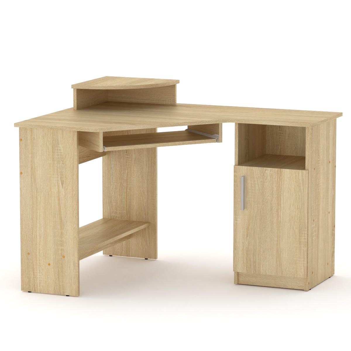Стол письменный угловой Компанит СУ-1 120х90х86,5 см Дуб сонома (23133757)