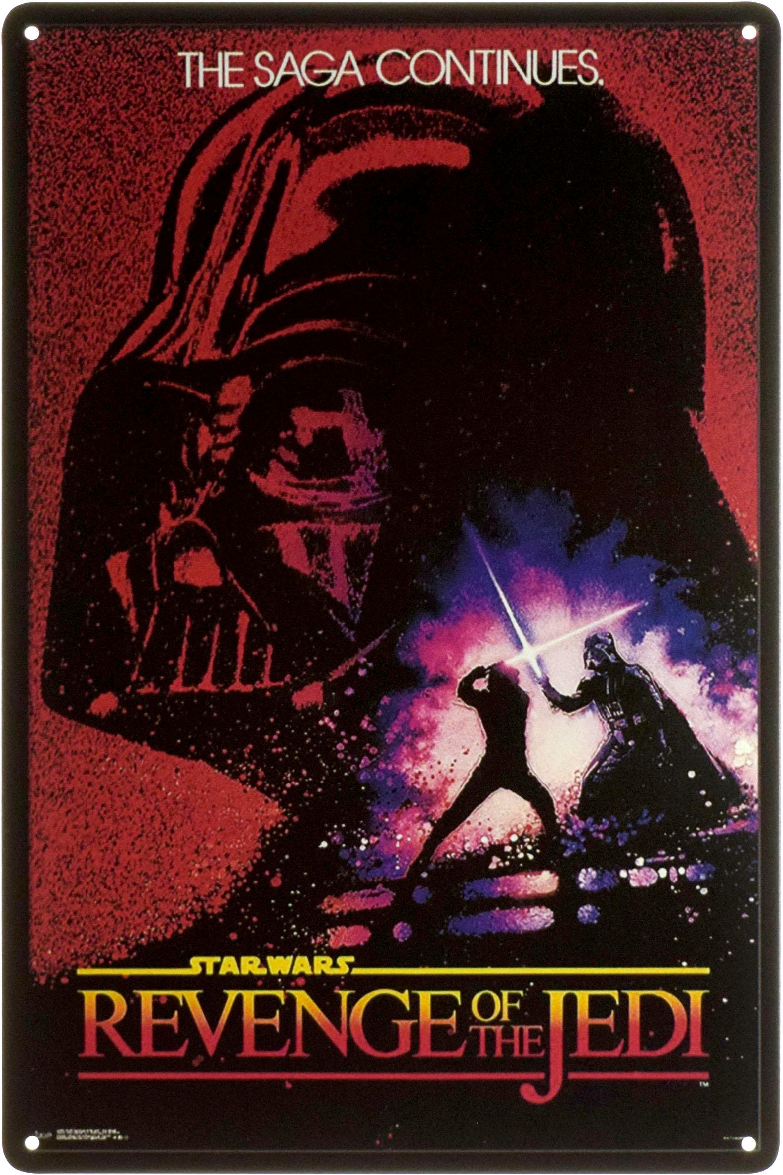 Табличка металлическая Звёздные Войны/Star Wars Revenge Of The Jedi 20x30 см
