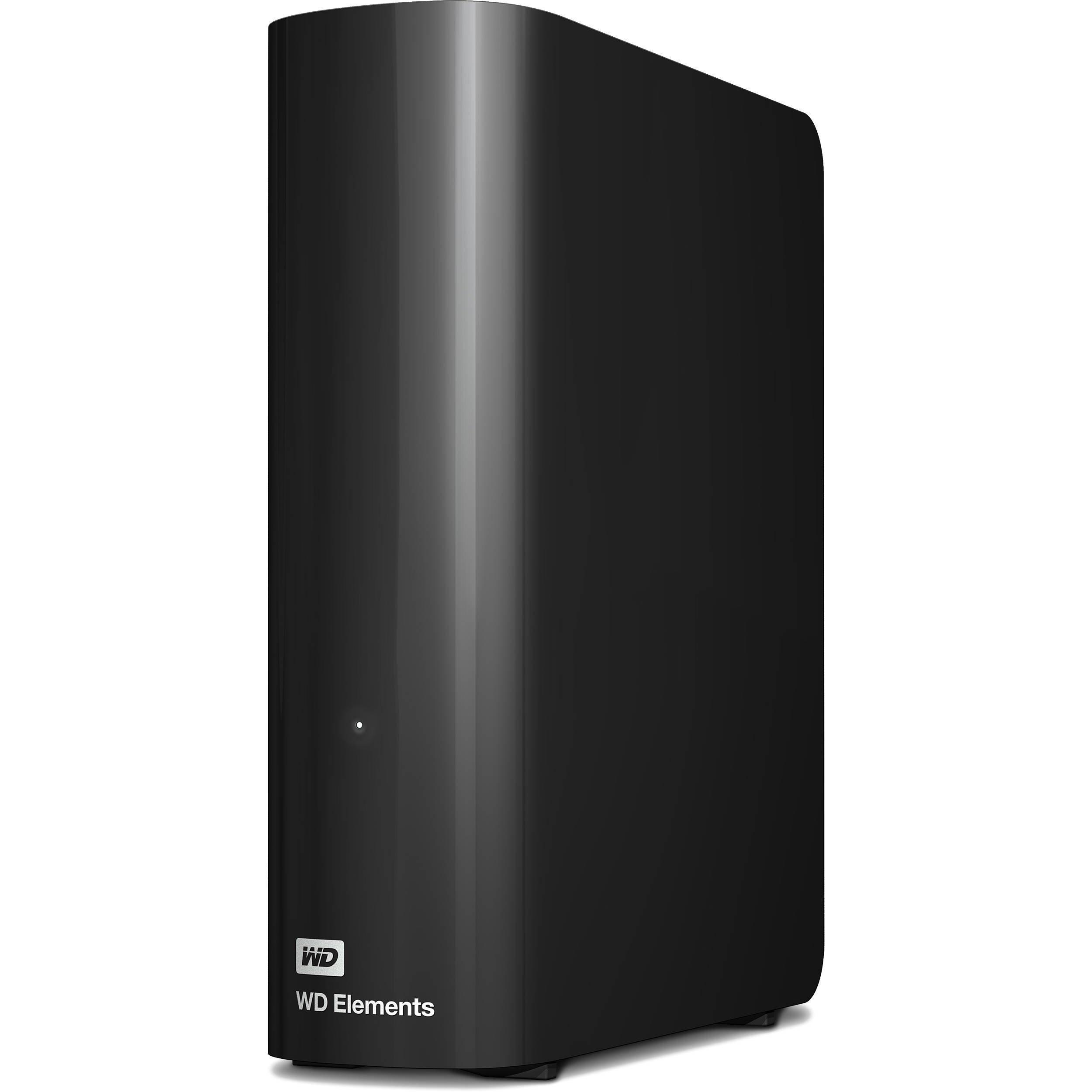 Жесткий диск внешний WD HDD 3,5" USB 8.0TB Elements Desktop Black (WDBWLG0080HBK-EESN) - фото 2 Жесткий диск внешний WD HDD 3,5" USB 8.0TB Elements Desktop Black (WDBWLG0080HBK-EESN) - фото 2