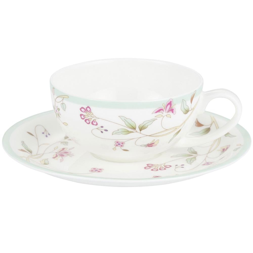 Чашка с блюдцем GIPFEL Verde 250 мл (40728)