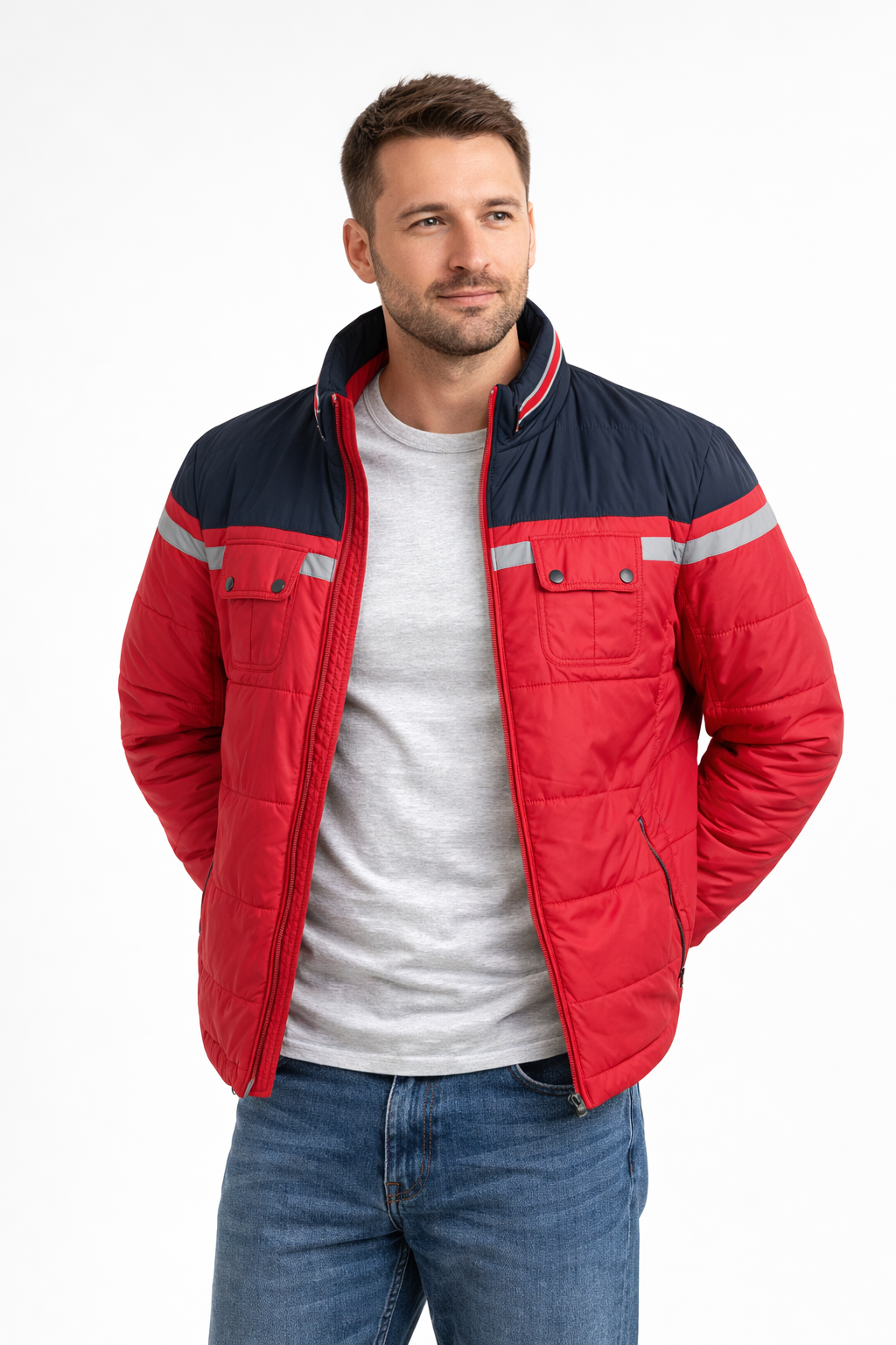 Куртка чоловіча демісезонна 26127492 без капюшона р. 52