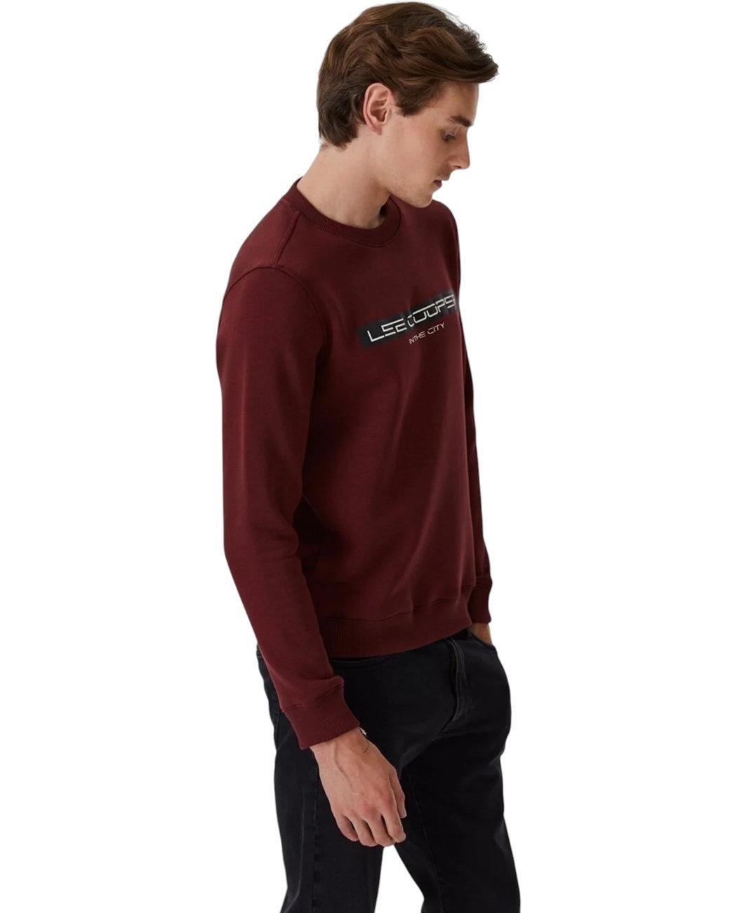 Світшот чоловічий Lee Cooper 231LCM241022.4201 XXL Бордовий (8682272351633) - фото 2 Світшот чоловічий Lee Cooper 231LCM241022.4201 XXL Бордовий (8682272351633) - фото 2