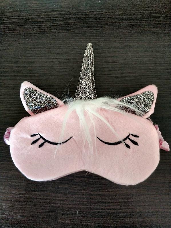 Маска для сну єдиноріг Рожевий (36312)