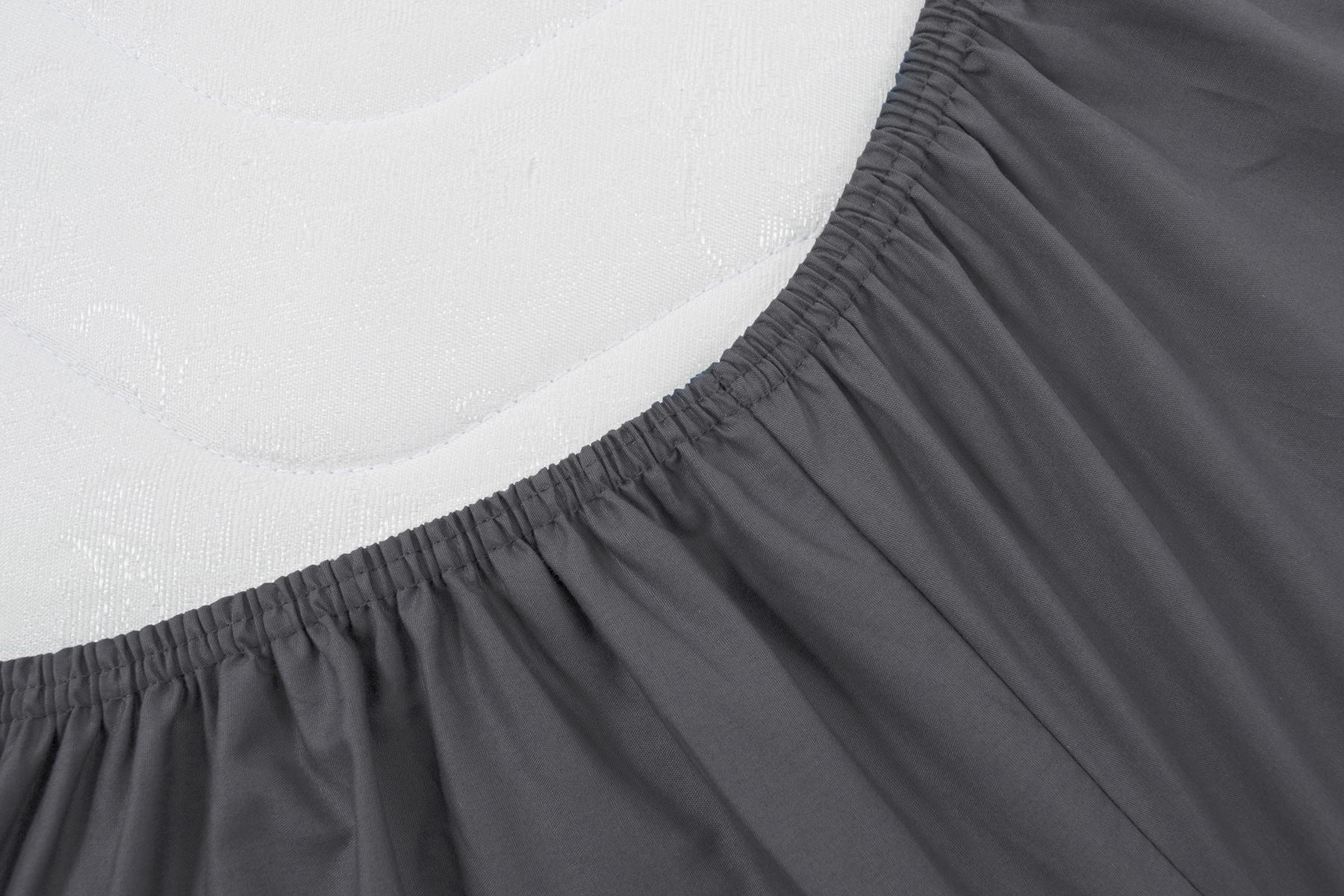 Простирадло на резинці Penelope Pure 160x200/35 см Антрацит (svt-2000022343770) - фото 2 Простирадло на резинці Penelope Pure 160x200/35 см Антрацит (svt-2000022343770) - фото 2